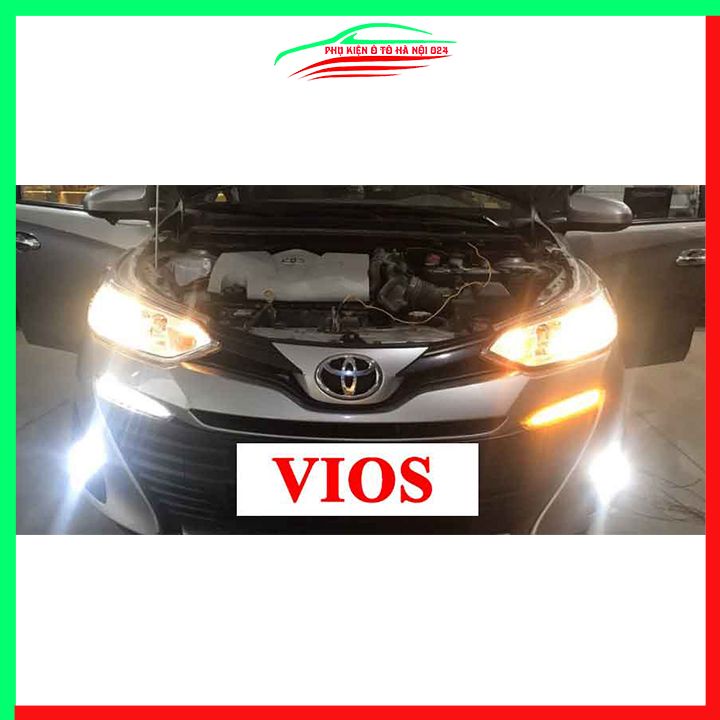 Đèn led mí ca lăng cản trước ô tô Vios 2019-2021 Bản E Không Chạy Đuổi