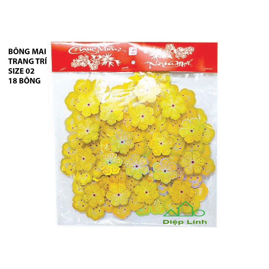 Bông hoa mai - Đào 3D trang tri tết - Nhiều size - Hình thật