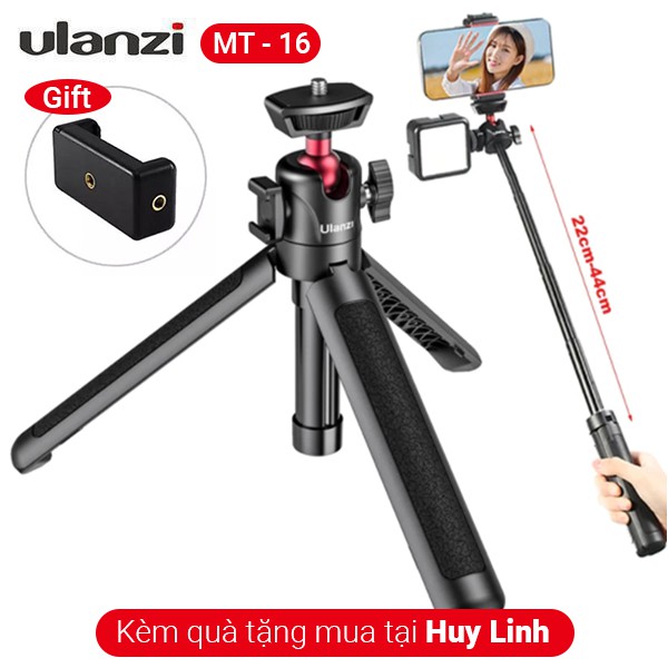 Ulanzi MT-16 Extendable Tripod - Tay cầm quay Vlog cho điện thoại, máy ảnh