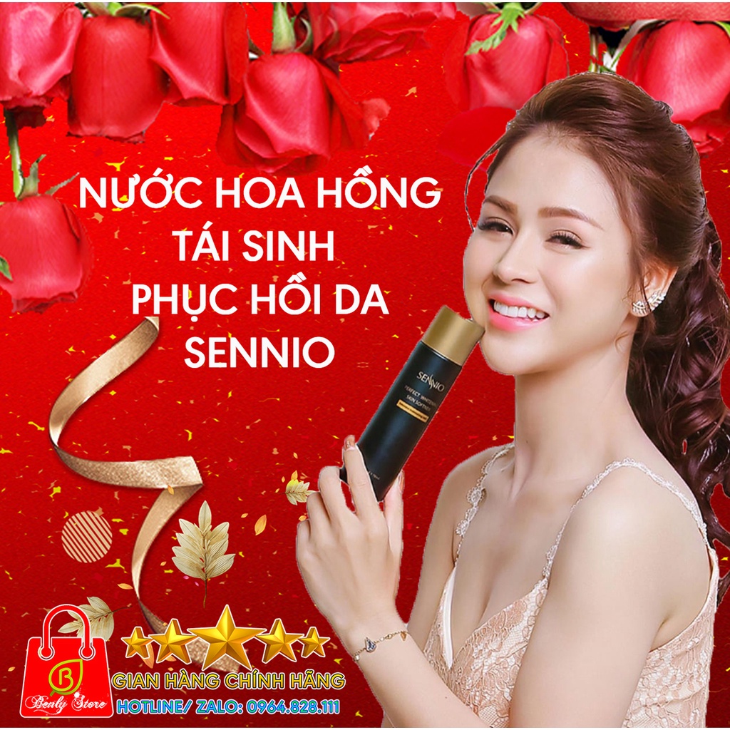 Nước hồng tái sinh và phục hồi da - SENNIO Perfect Whitening Skin Softner -150ml