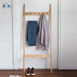 THANG TREO ĐỒ THANG MÓC QUẦN ÁO C TOWEL LADDER GỖ TỰ NHIÊN - ROKY STORE - NỘI THẤT TRANG TRÍ