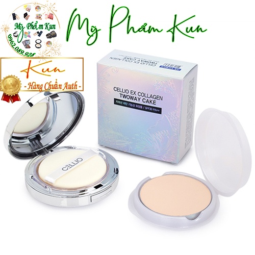 Phấn Phủ Nén Cellio Tặng Kèm Lõi Phấn ⭐ CÓ VIDEO HÀNG THẬT DO SHOP TỰ QUAY ⭐