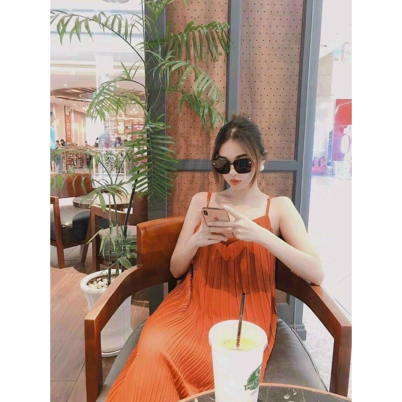 Đầm Maxi Dập Ly Voan Lụa | BigBuy360 - bigbuy360.vn