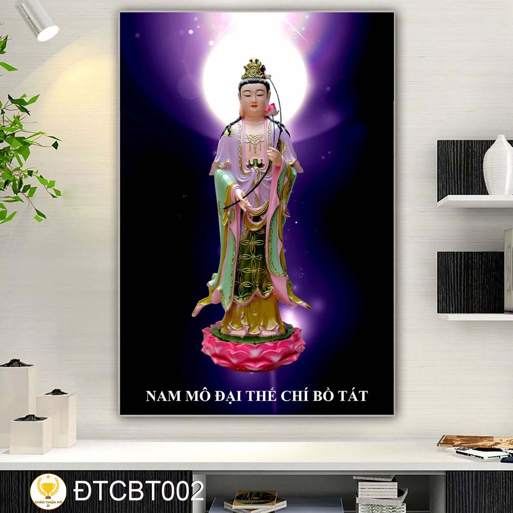 Tranh Đại Thế Chí Bồ Tát giá gốc tận xưởng tặng đinh treo tranh