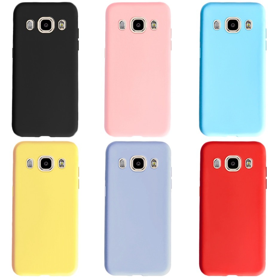 Ốp điện thoại chống sốc màu trơn thời trang dành cho Samsung Galaxy J3 J5 J7 2016 J3 J5 7 2016