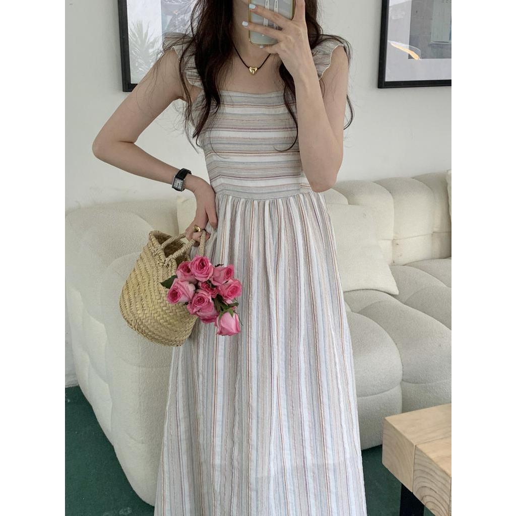 Đầm Sát Nách Kẻ Sọc Mùa Hè Phong Cách Mới 64226