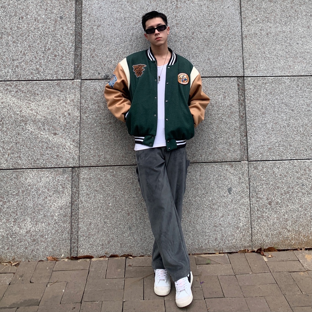 Quần Nhung Tăm Xám Ống Suông Nam Nữ - EMAS Carpenter Pant/Grey