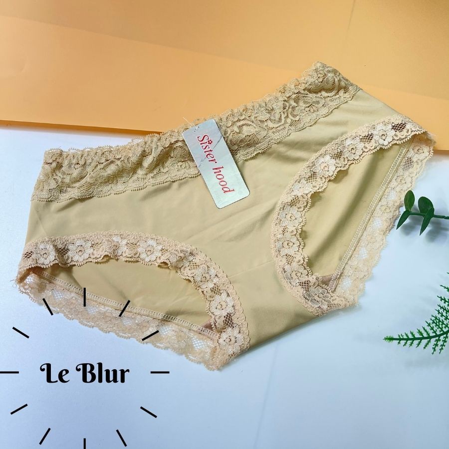 Quần lót nữ vải su viền ren sexy, nội y, quần chip co dãn Thái Lan Sister hood 9836, leblur