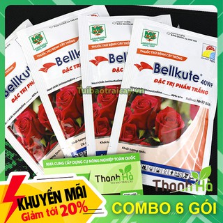 6 gói - Thuốc đặc trị phấn trắng hoa hồng Bellkute 40WP T54.3