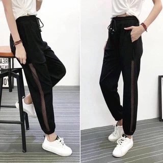 Quần phối lưới hông cá tính A2