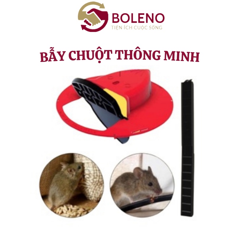 Bẫy chuột thông minh thế hệ mới ✔Hàng xịn - Có sẵn✔ nắp bẫy chuột bập bênh tự động lật bằng nhựa