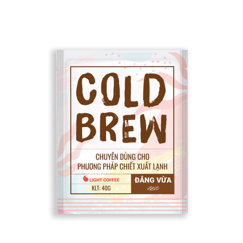 Cà phê pha Cold brew Light Coffee đắng vừa - túi 40gr
