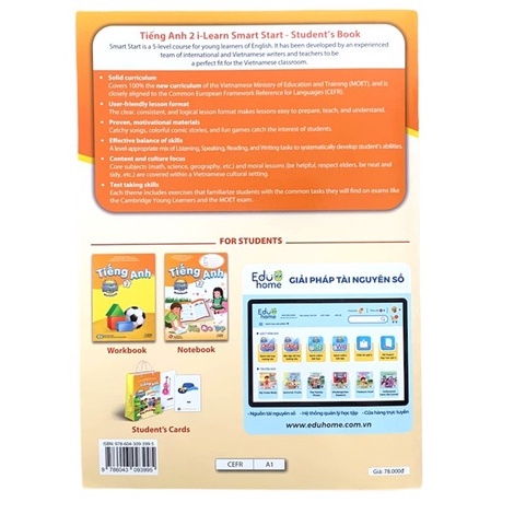 Sách - Tiếng Anh 2 i-Learn Smart Start-Student's Book.