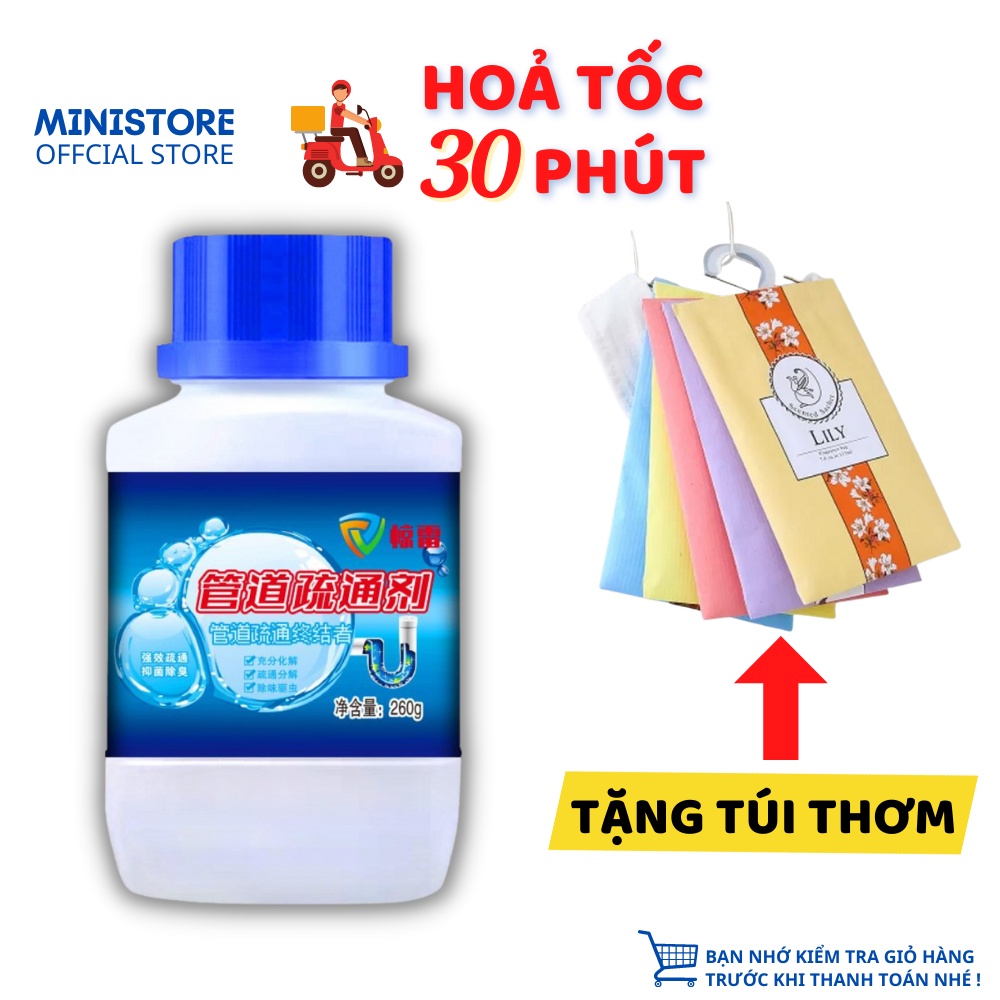  Bột Thông Tắc Nghẹt Ống Cống, Bồn Cầu, Bồn Rửa Chén Hiệu Quả Loại Cực Manh