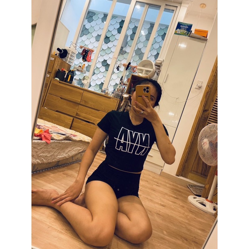 ÁO CROPTOP NYA DÁNG RỘNG THỂ THAO NỮ
