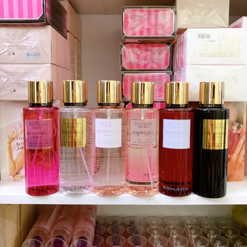 Xịt thơm nước hoa bodymist Victoria Bombshell Gold Intense seduction