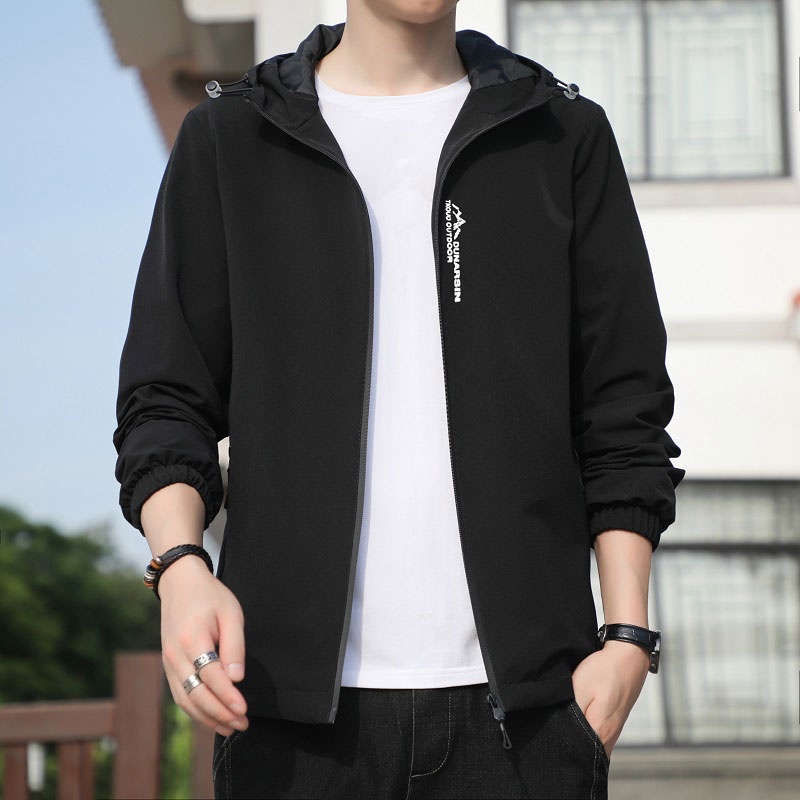 Áo Khoác Thể Thao Dáng Rộng Có Mũ Trùm In Họa Tiết Thời Trang Dành Cho Nam