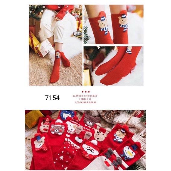 Tất noel free size