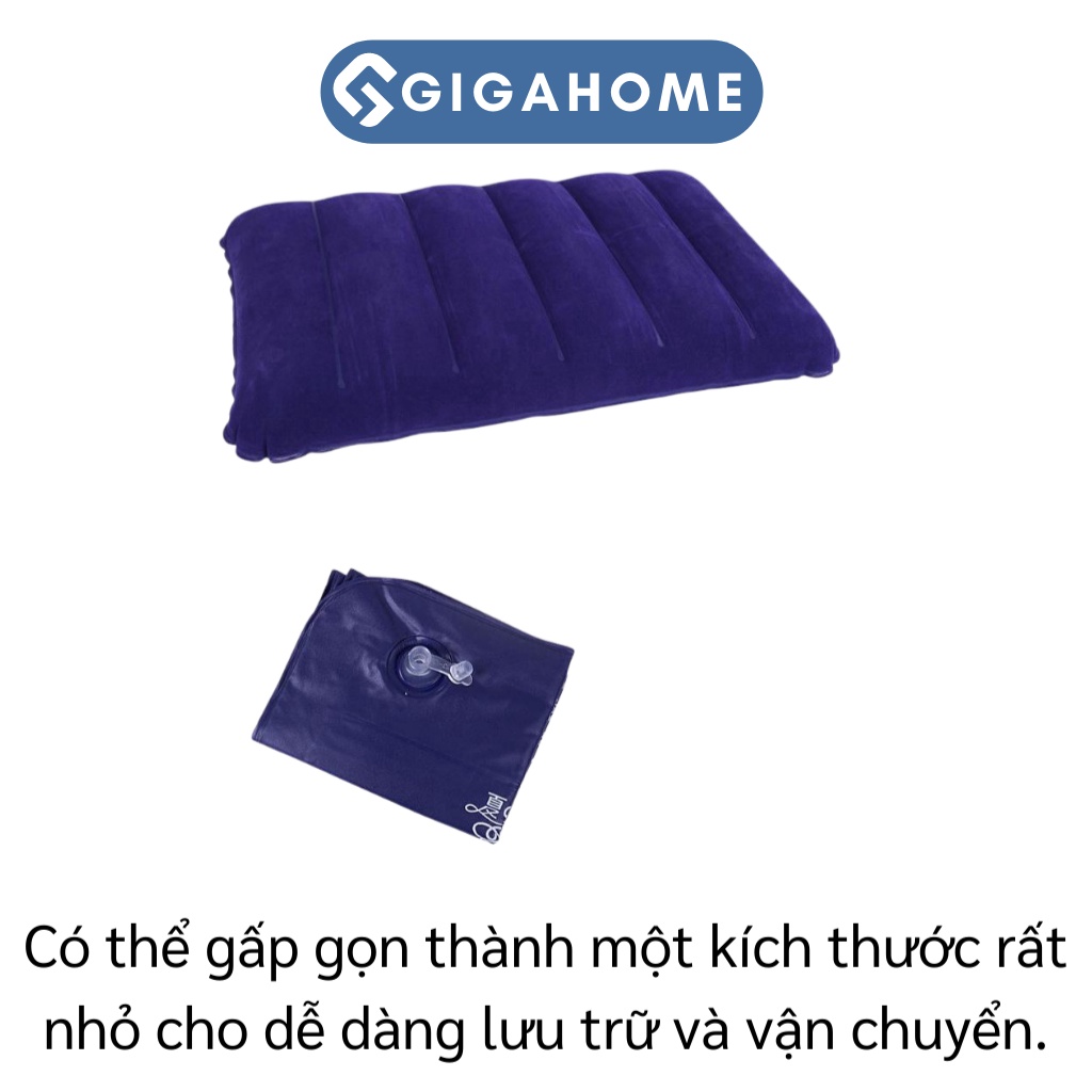 Gối Hơi Gấp Gọn GIGAHOME Du Lịch, Dã Ngoại, Văn Phòng Tiên Lợi 4528