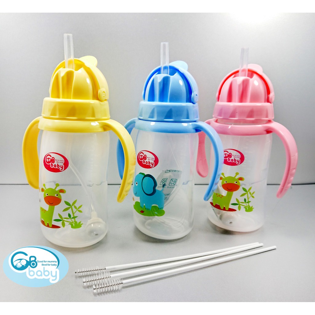 Bình tập uống nước Chim Cánh Cụt GB-Baby 260ML Chính Hãng