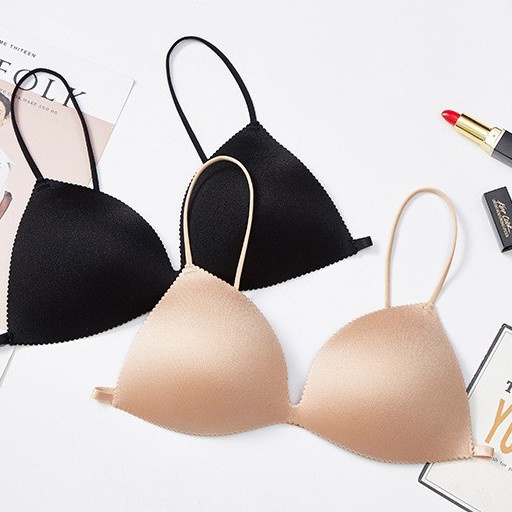 Áo nót nữ 2 dây cài sau nâng ngực KIMCHIBIKINI bra đúc su đệm mỏng không gọng sexy AL030