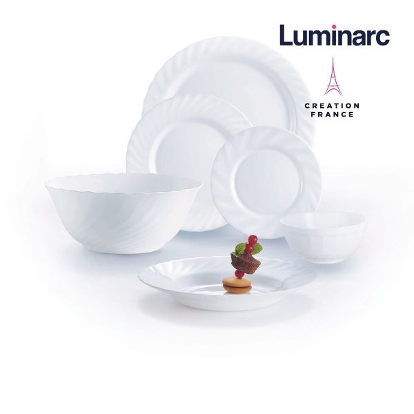 [Mã BMBAU50 giảm 7% đơn 99K] Bộ 6 Chén Thuỷ Tinh Luminarc Trianon Trắng 12cm- LUTRN3652