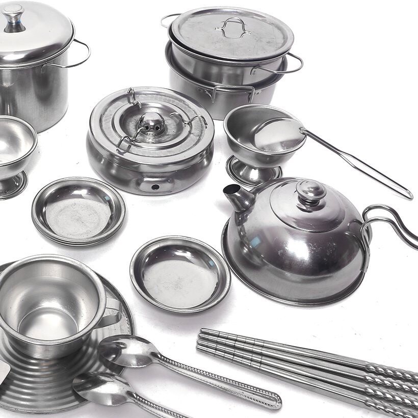 Bộ nấu ăn inox 40 chi tiết kèm hộp đựng