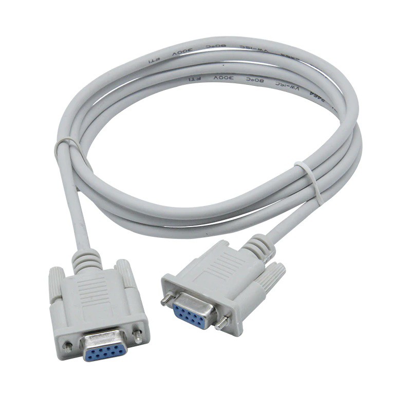 Dây USB com - 2 đầu âm RS232, cáp com 9 chân 2 đầu âm nối chéo 1.5M - Hàng chính hãng