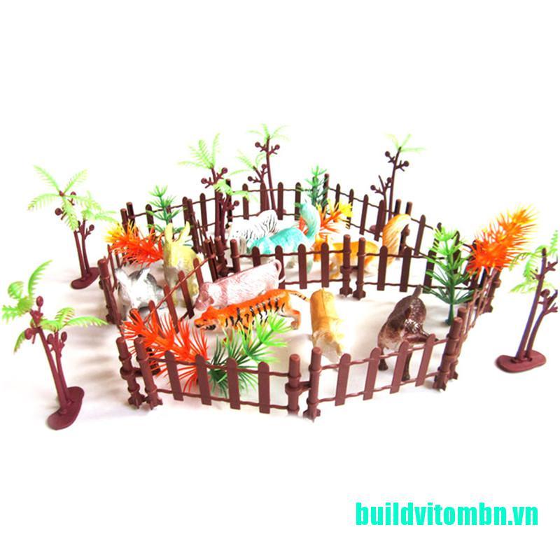 DMC Set 32 Mô Hình Động Vật Xinh Xắn Dùng Để Trang Trí