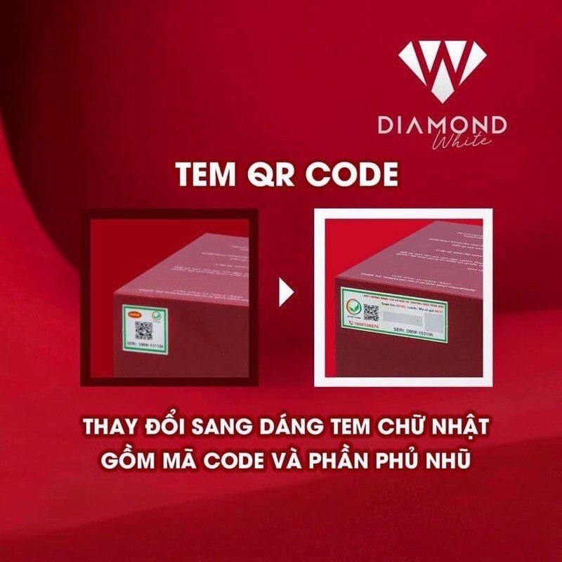 (nguyên tem chính hãng) Viên uống trắng da ngọc trinh diamond white
