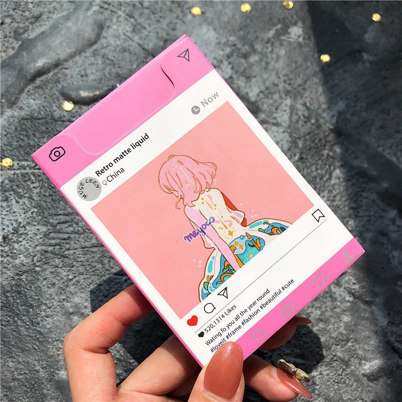 MUGE LEEN 5 màu / set son bóng nước trái cây retro matte lip gloss set son môi cô gái dễ thương son bóng lâu trôi không thấm nước | BigBuy360 - bigbuy360.vn