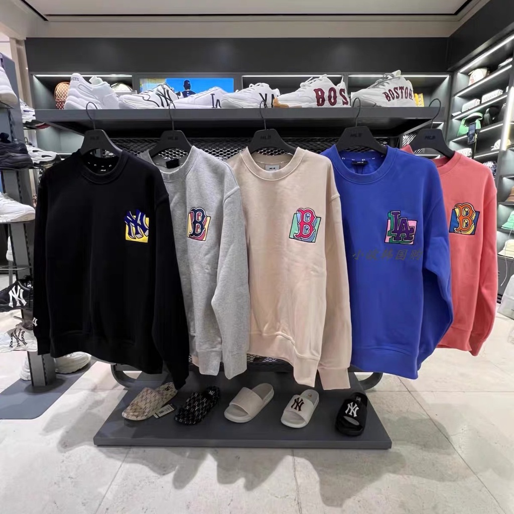 Áo Nỉ Sweater MLB Cartoon Brushed Mega - Áo Swt MLM nam nữ chính hãng 3AMTL0426