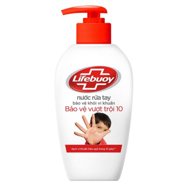 Nước Rửa Tay Lifebuoy Bảo Vệ Vượt Trội 180g