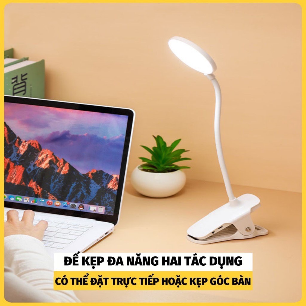 Đèn Bàn Học  Đèn Kẹp Bàn Học Làm Việc 3 Chế Độ Ánh Sáng KHO GIA DỤNG HOÀNG ANH