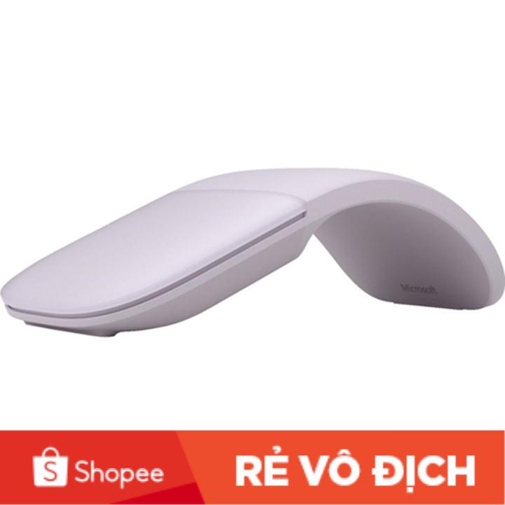Chuột không dây Arc Mouse Bluetooth màu tím nhạt (màu lilac)- Microsoft -hàng chính hãng