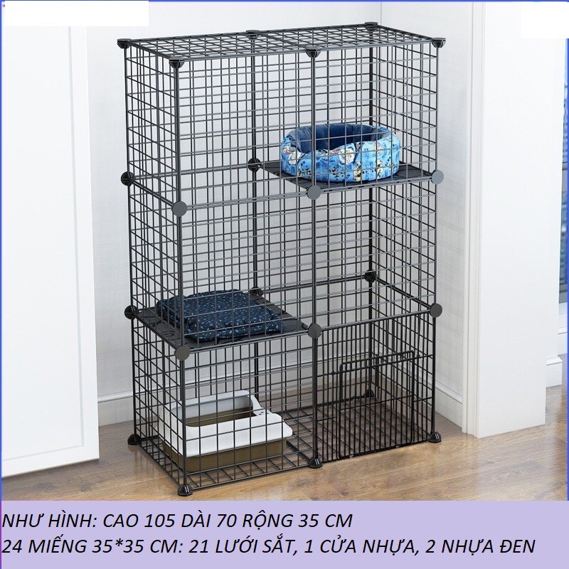 CHUÔNG THÚ CƯNG SẮT TĨNH ĐIỆN 8 MIẾNG 45cm*35cm - MIỂN PHÍ CHỐT NHỰA VÀ BÚA LẮP RÁP