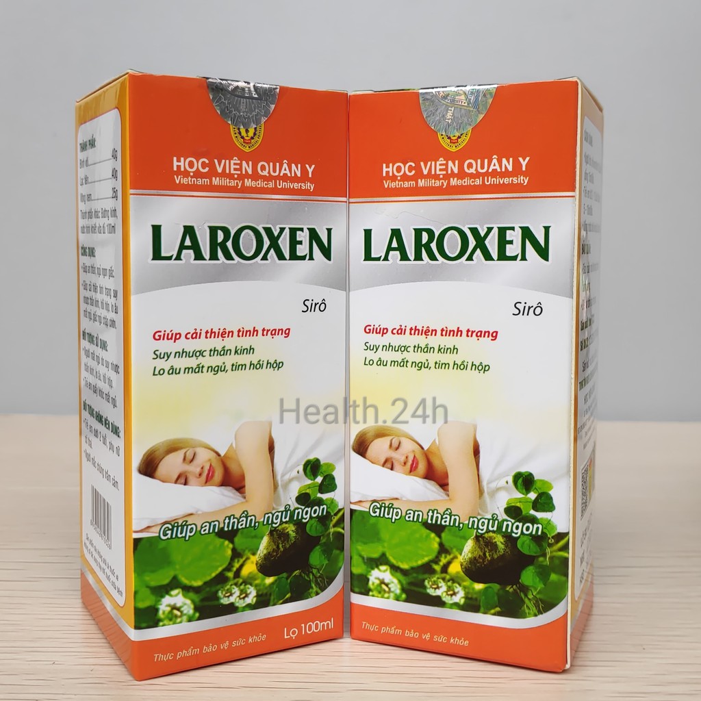 ComBo 2 Hộp Siro Laroxen Học viện Quân Y - Hỗ Trợ Người Mất Ngủ