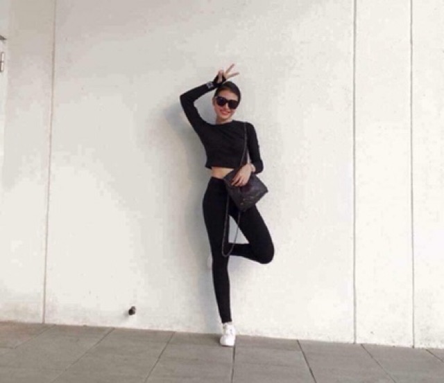 Quần Legging nữ luperi cạp cao chất cotton co dãn 4c hàng đủ size