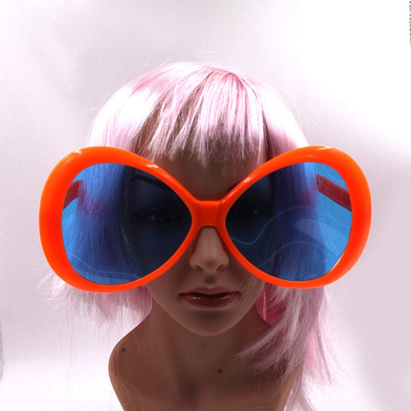 Mắt Kính Gọng Lớn Hình Mắt Bò Nhiều Màu Sắc