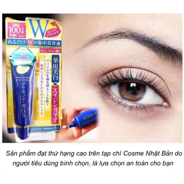 Kem Dưỡng Mắt Meishoku Whitening Eye Cream Nhật Bản 30g cho da nhăn, thâm quầng vùng mắt