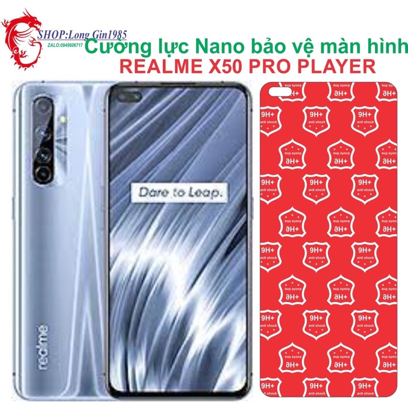 Realme X50 Pro Player Cường lực Nano chống va đập chống trầy xước tốt
