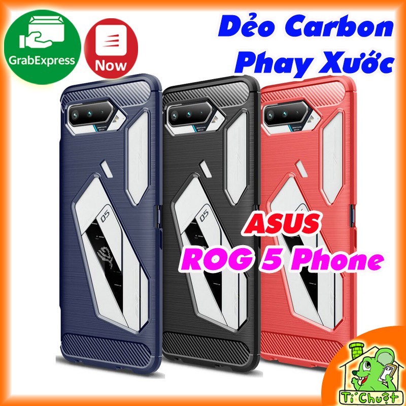 [Ảnh Thật] Ốp Lưng ASUS ROG 5/ ROG 5 Pro/ ROG 5 Ultimate Phone ZS673KS Dẻo Carbon Phay Xước Chống Sốc