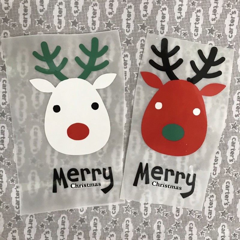 Hình dán nhiệt tuần lộc Noel đủ size