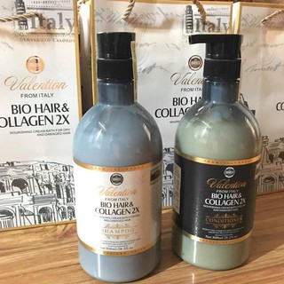 GỘI XẢ VALENTION BIO HAIR & COLLAGEN 2X 500ml - 800ML