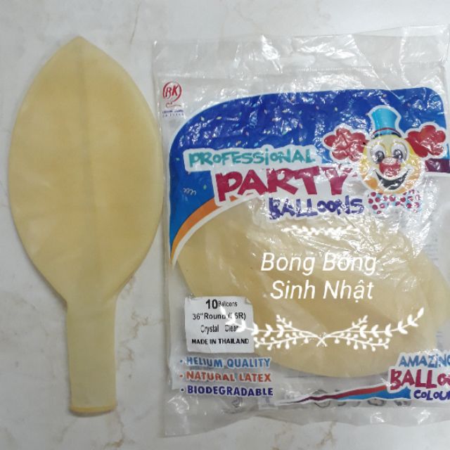 BÓNG JUMBO TRONG SUỐT 90CM trang trí tiệc, sinh nhật