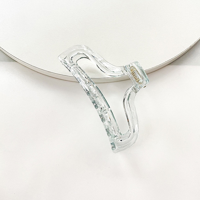 Kẹp tóc Haimeikang bằng nhựa trong suốt phong cách Hàn Quốc giản dị