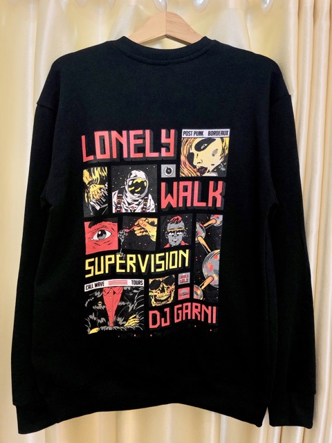 Áo Sweater SUPERVISION Đen UNISEX | BigBuy360 - bigbuy360.vn