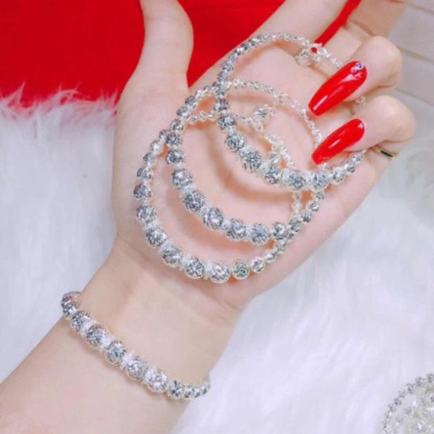 VÒNG TAY BI BẠC NỮ BẠC ITALY CAO CẤP MẠ VÀNG 24k