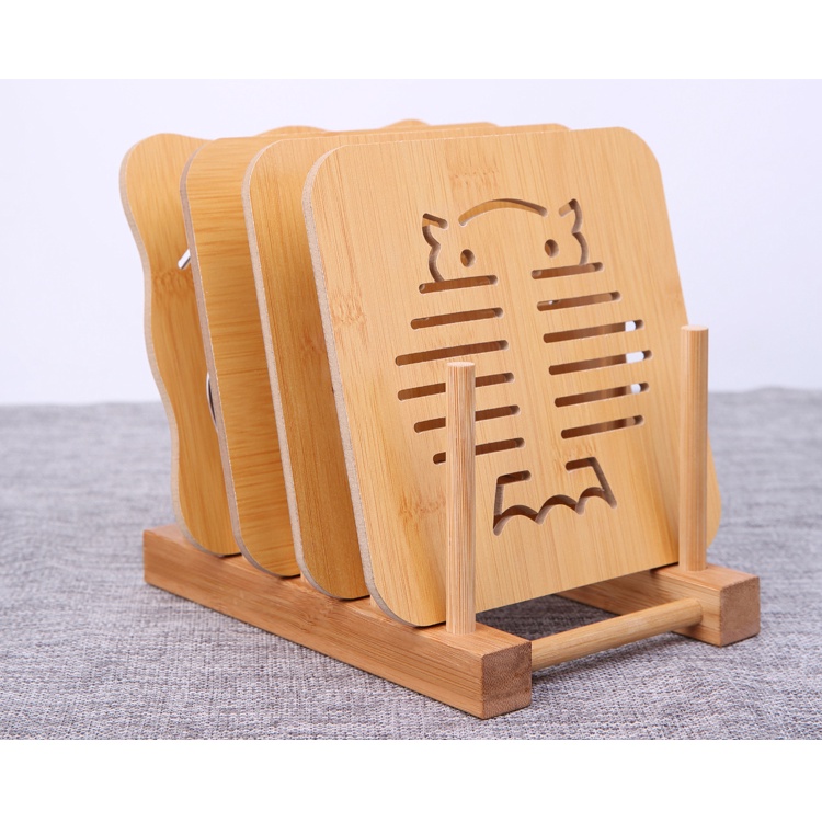 Miếng Lót Ly Lót Nồi Bằng Gỗ Chống Thấm Nước