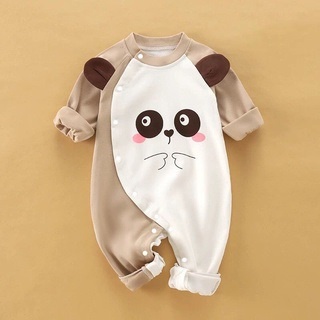 Body Yếm dài tay liền thân, bodysuit dài tay chất Thun mềm mịn cho bé trai bé gái mẫu quần áo trẻ em cho bé 0-12M